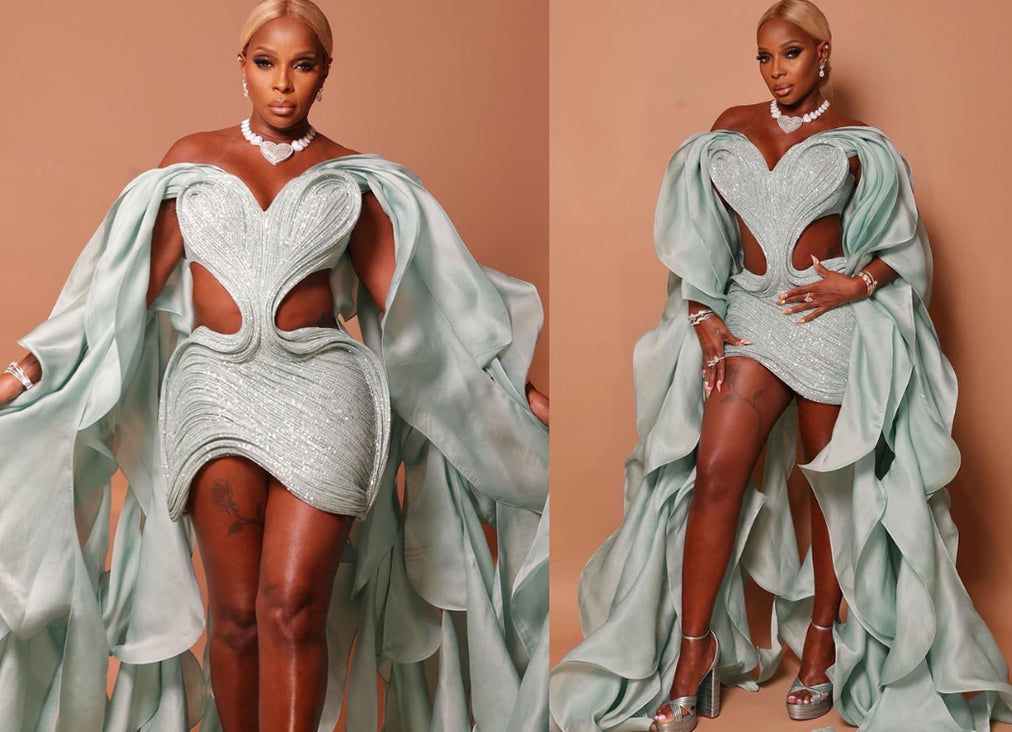 MARY J BLIGE AT THE TIME100 IN GAURAV GUPTA COUTURE