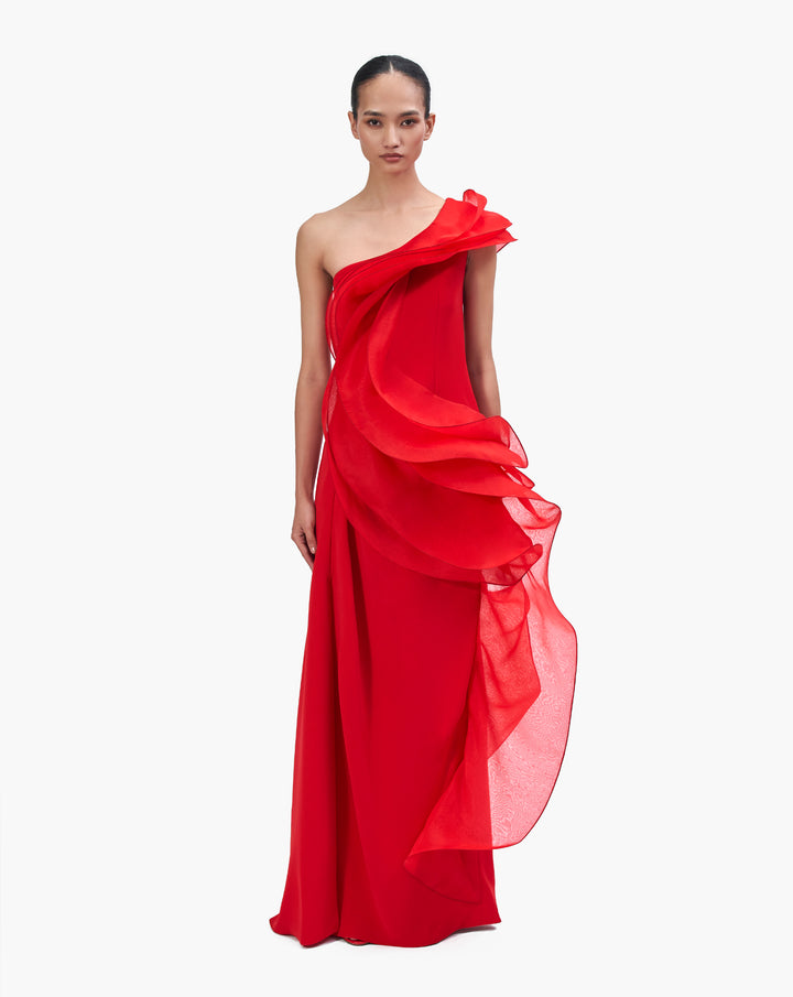 The Organza Ruffled Gown