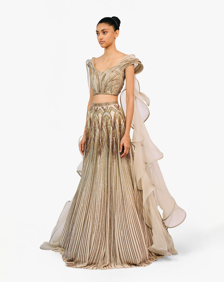 The Ether Sculpted Lehenga