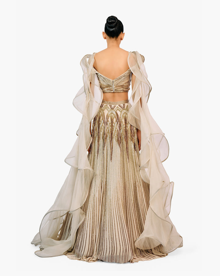 The Ether Sculpted Lehenga