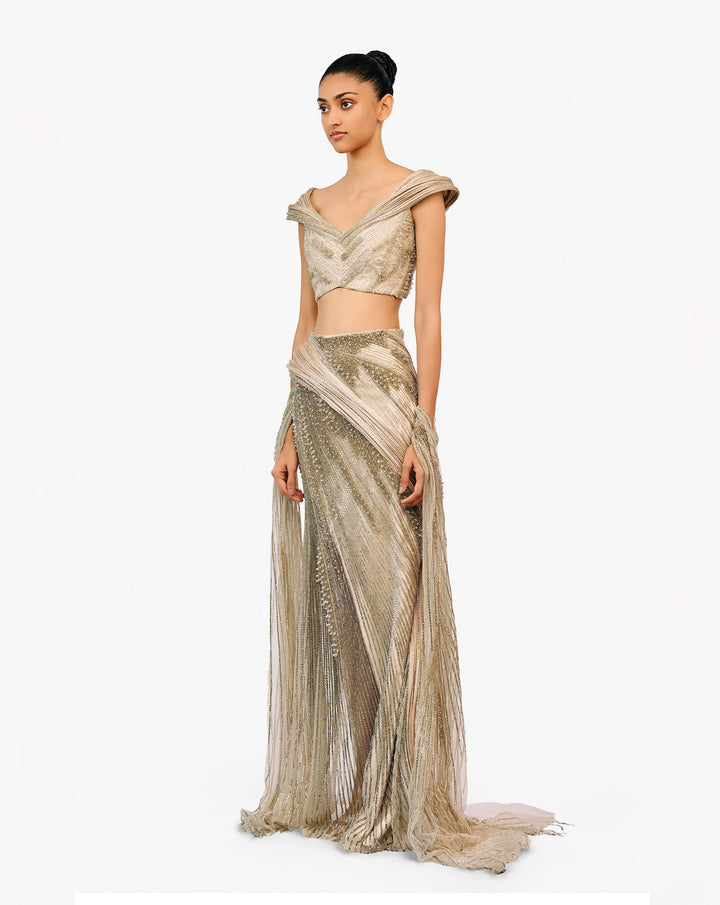 The Aurora Beaded Lehenga