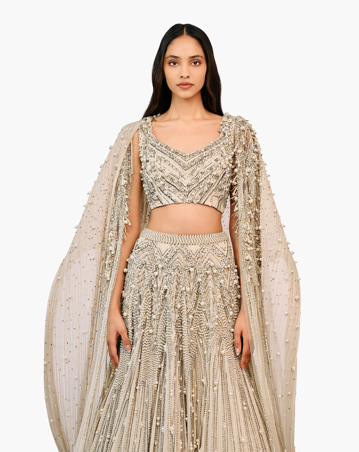The Cepheus Pearl Lehenga