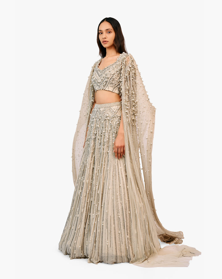The Cepheus Pearl Lehenga