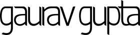 Gaurav Gupta Logo black PNG