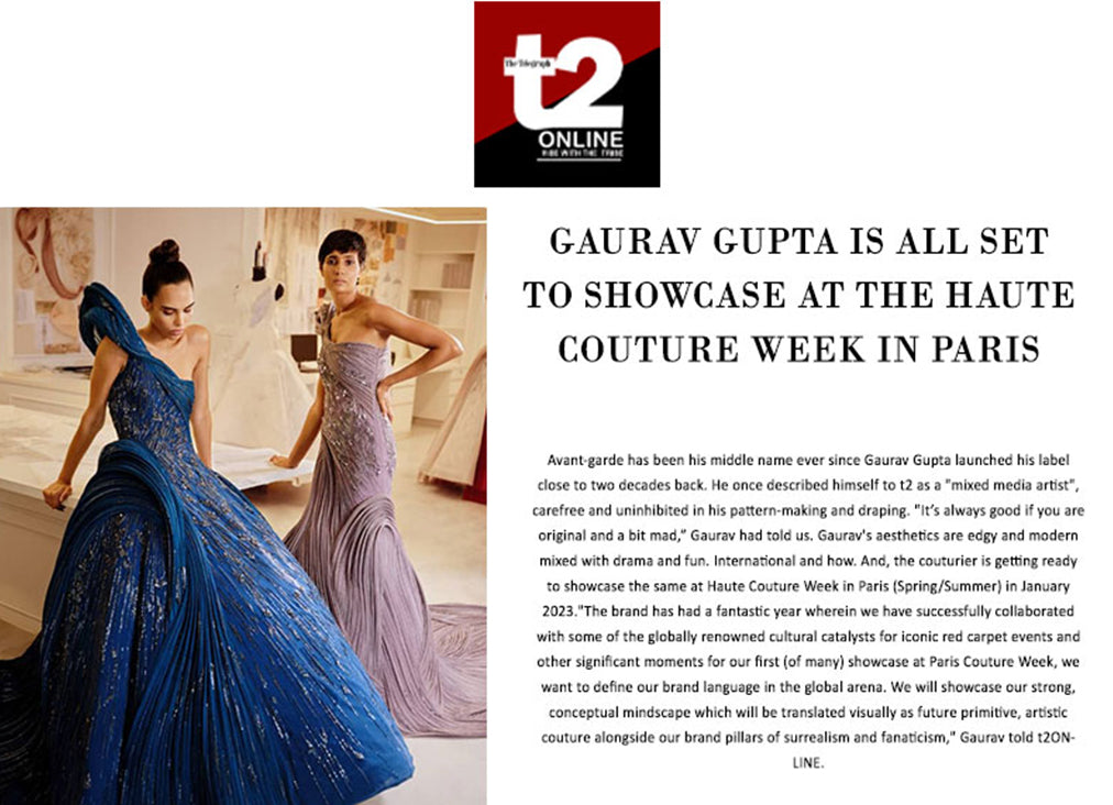 GAURAV GUPTA AT PARIS COUTURE WEEK