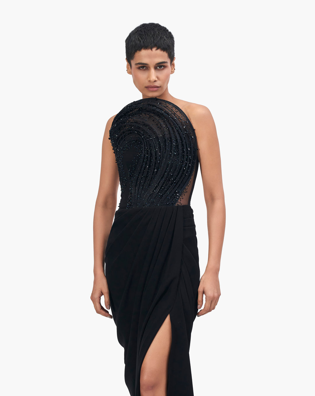 The Cosmic Sculpted Gown