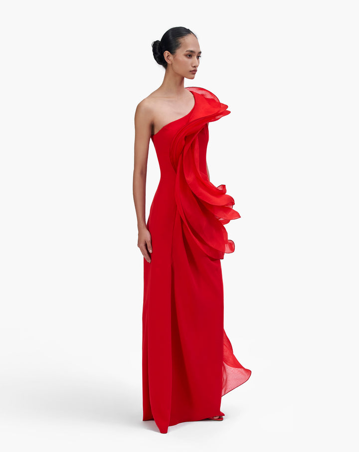 The Organza Ruffled Gown