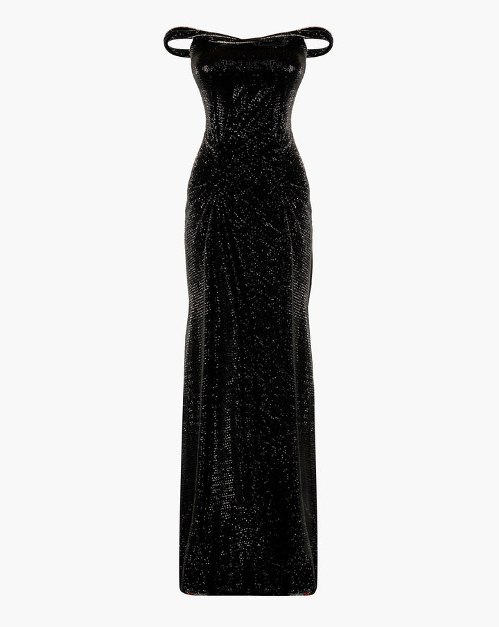 The Sculpted Shimmer Gown