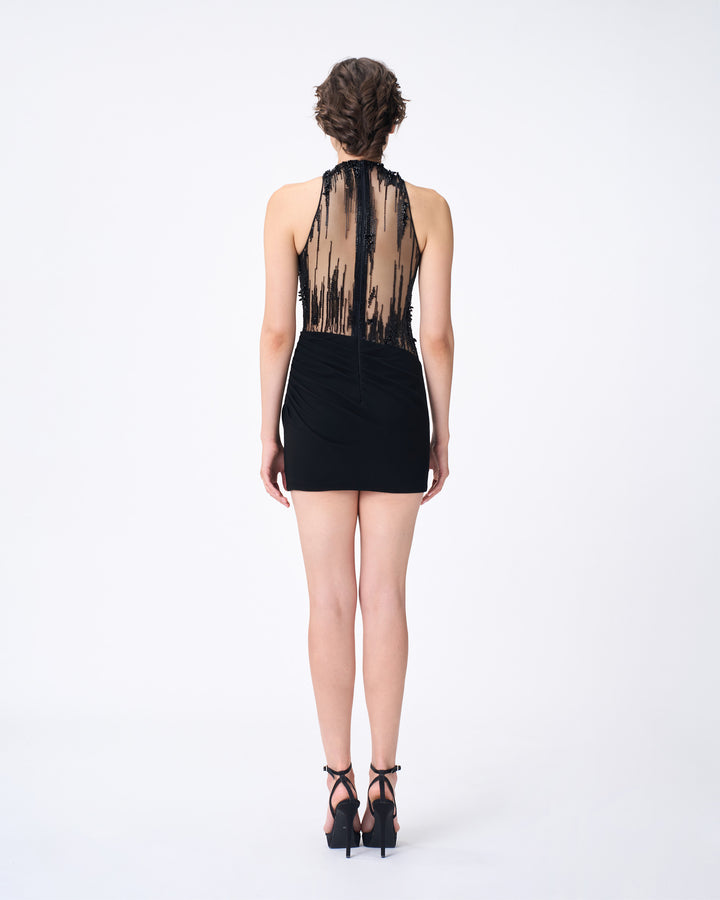 Lightfall Crystal Mini Dress