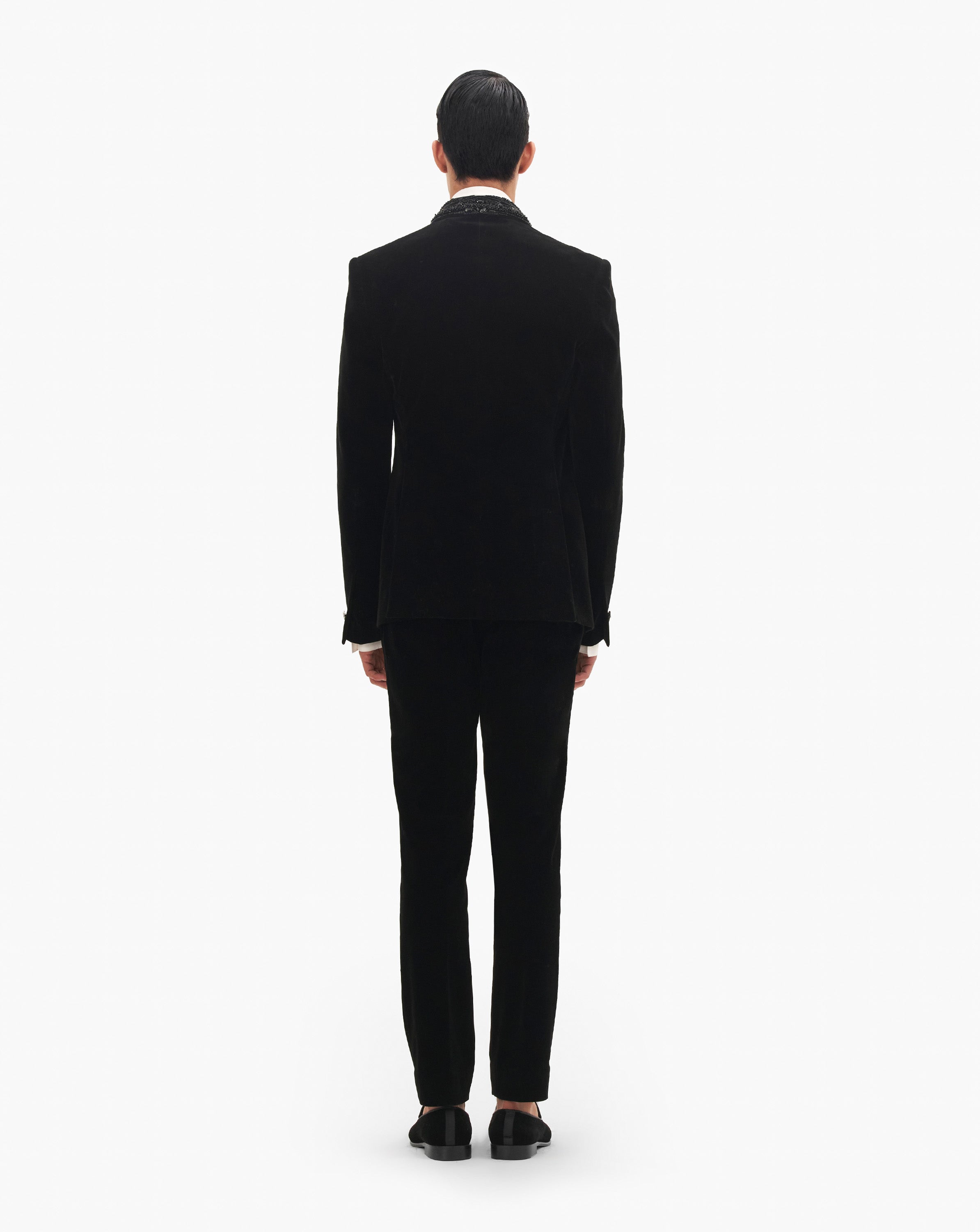 Classic Embroidered Lapel Tuxedo