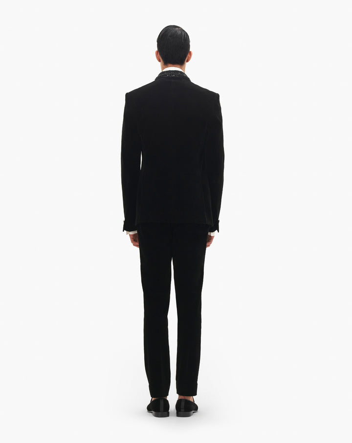 Classic Embroidered Lapel Tuxedo