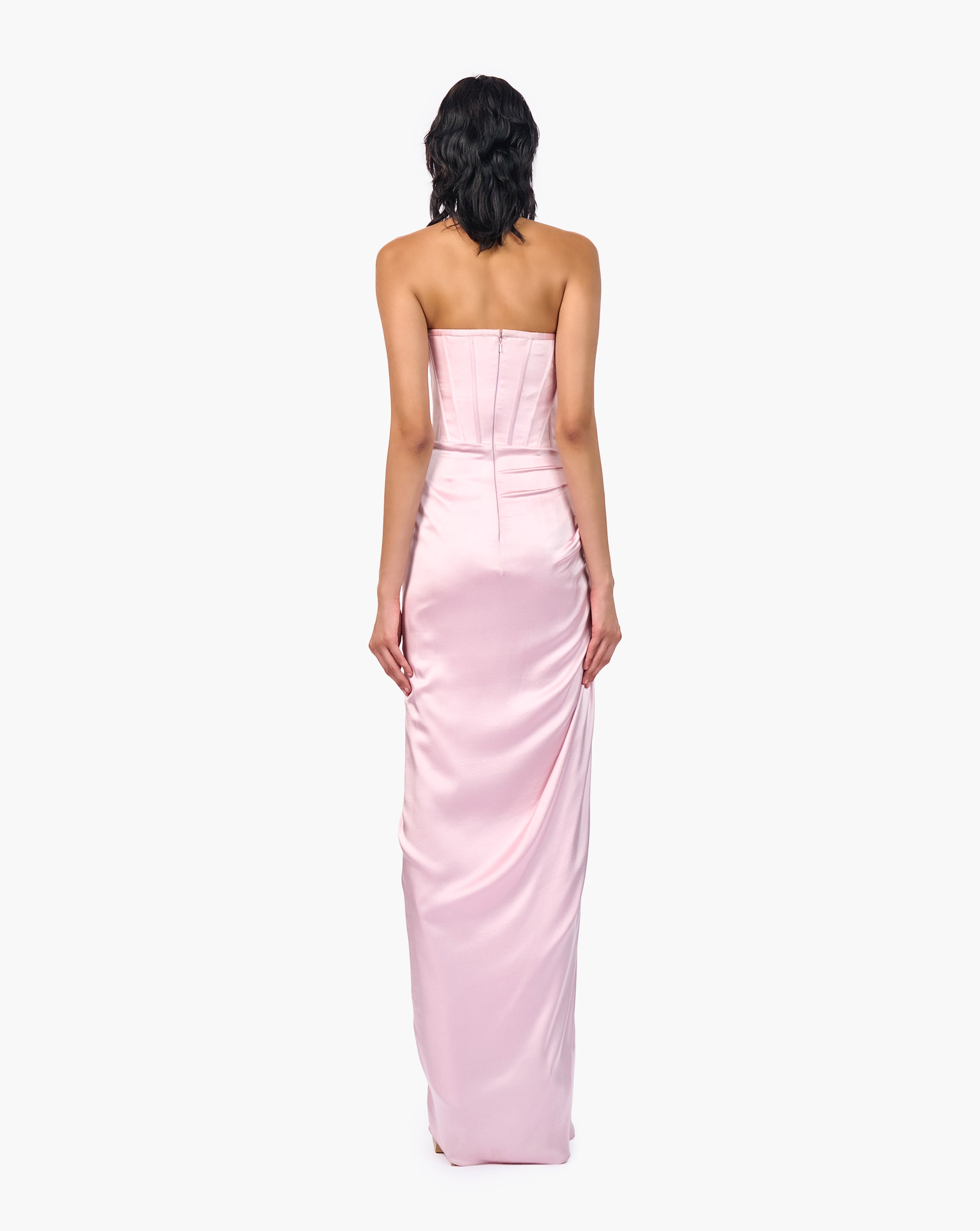 The Roz Corseted Draped Gown