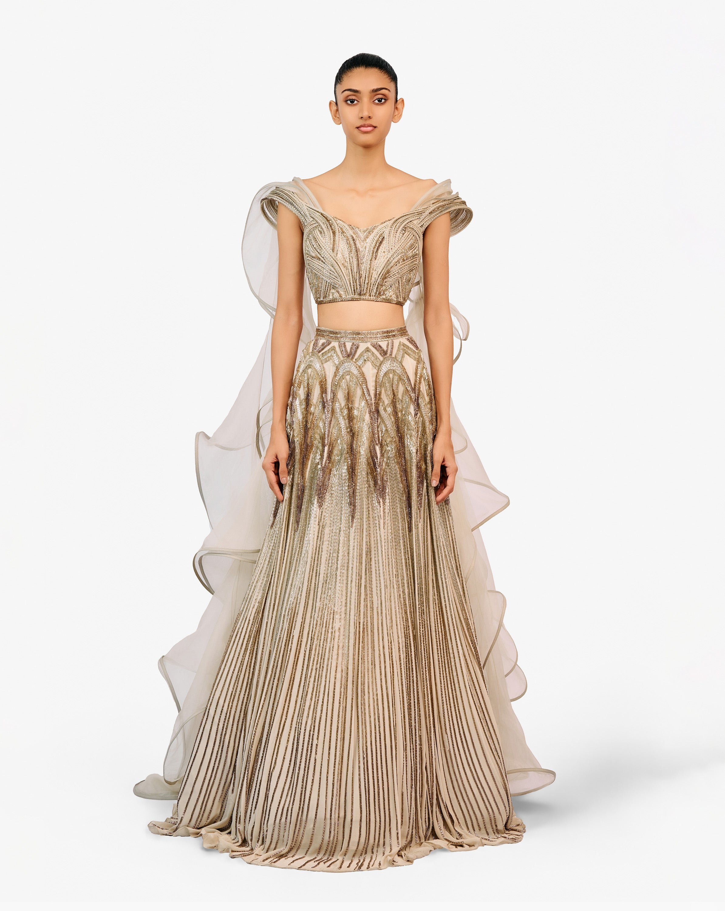 The Ether Sculpted Lehenga