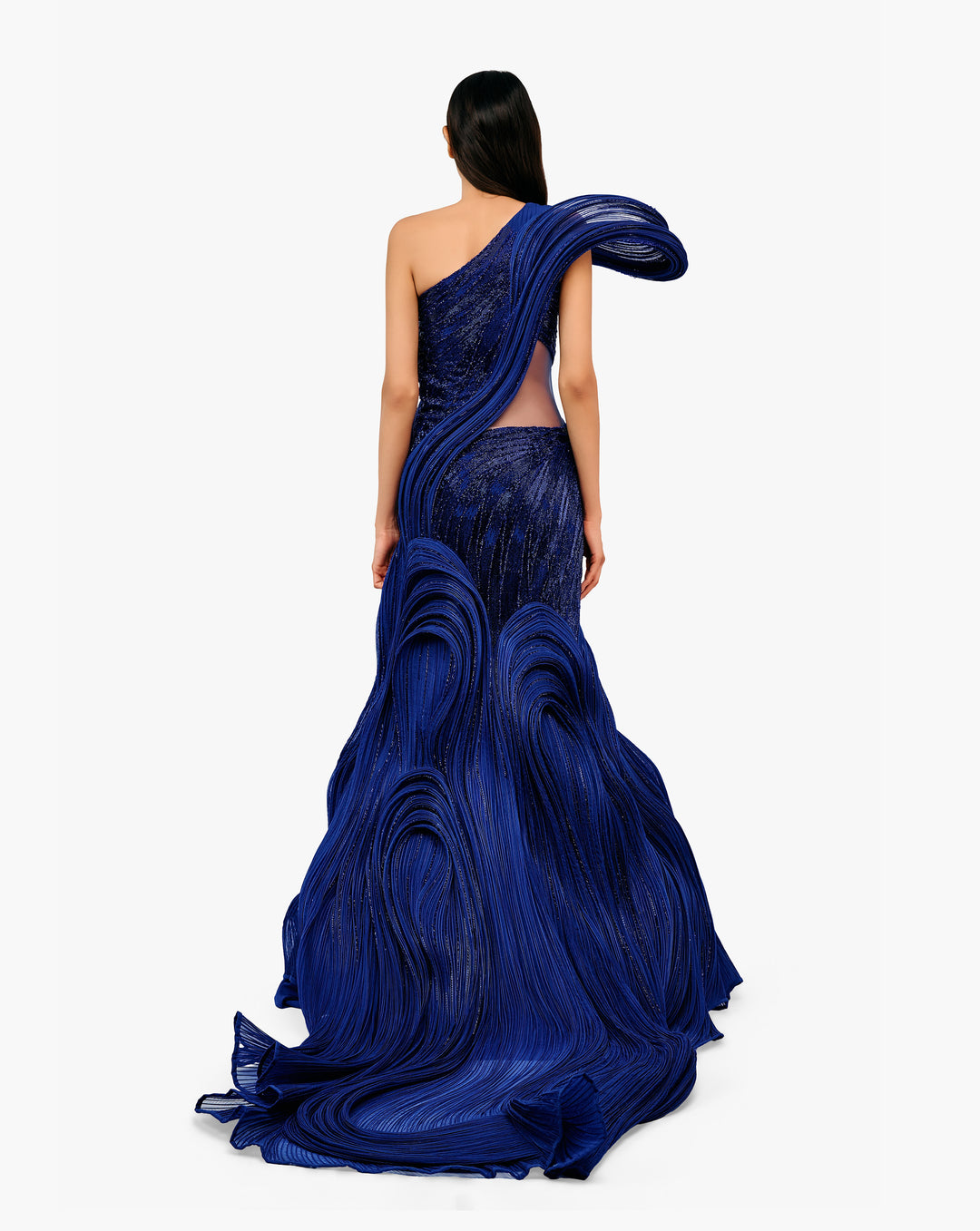 The Electric Sculpted Glow Gown