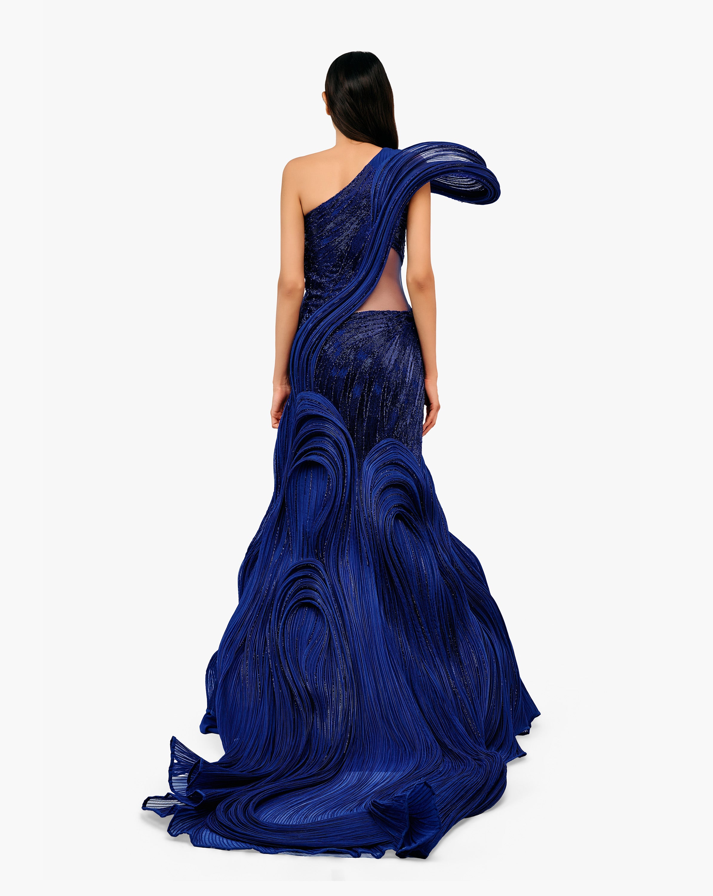 The Electric Sculpted Glow Gown