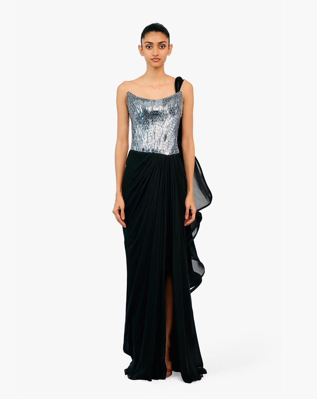 The Comet Refraction Saree Gown