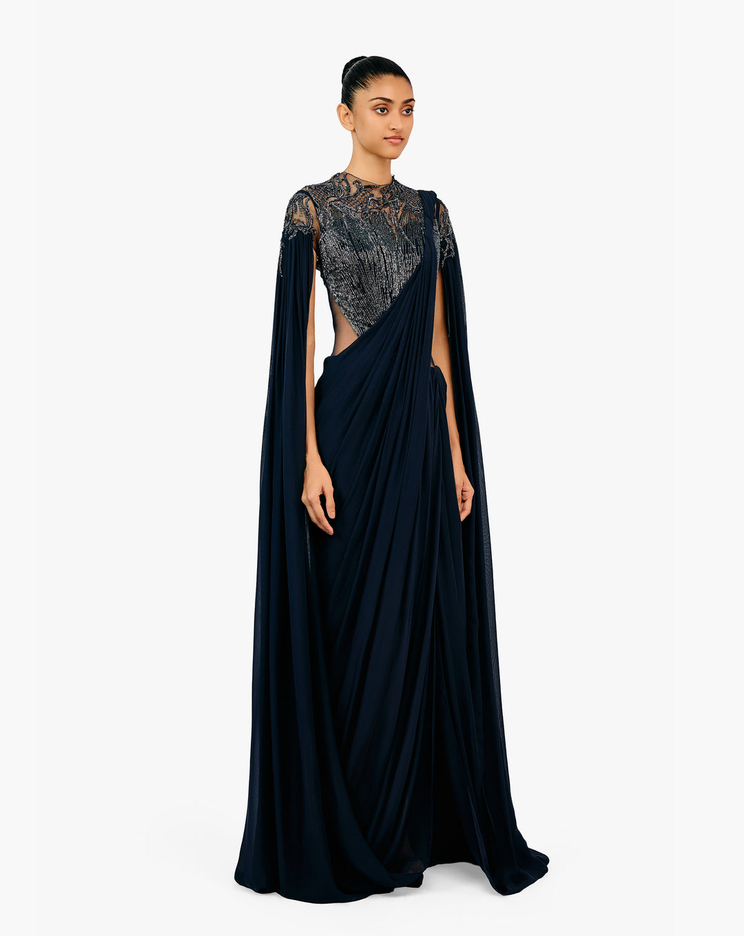 The Eclipse Realm Saree Gown