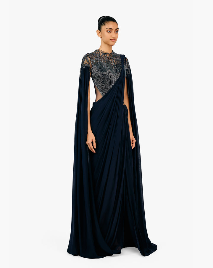 The Eclipse Realm Saree Gown