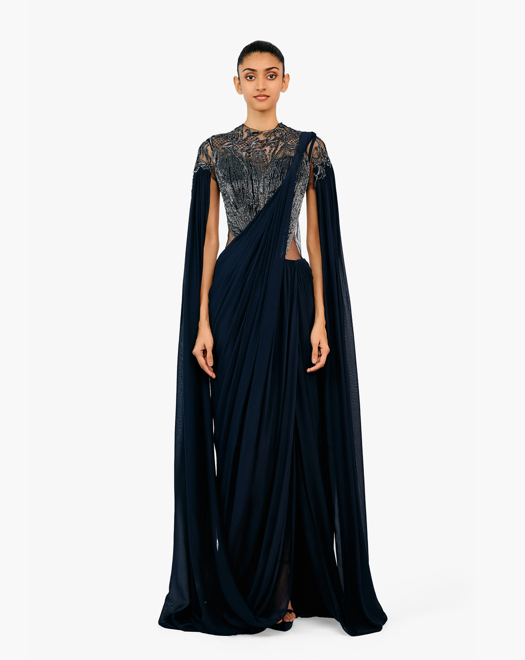The Eclipse Realm Saree Gown