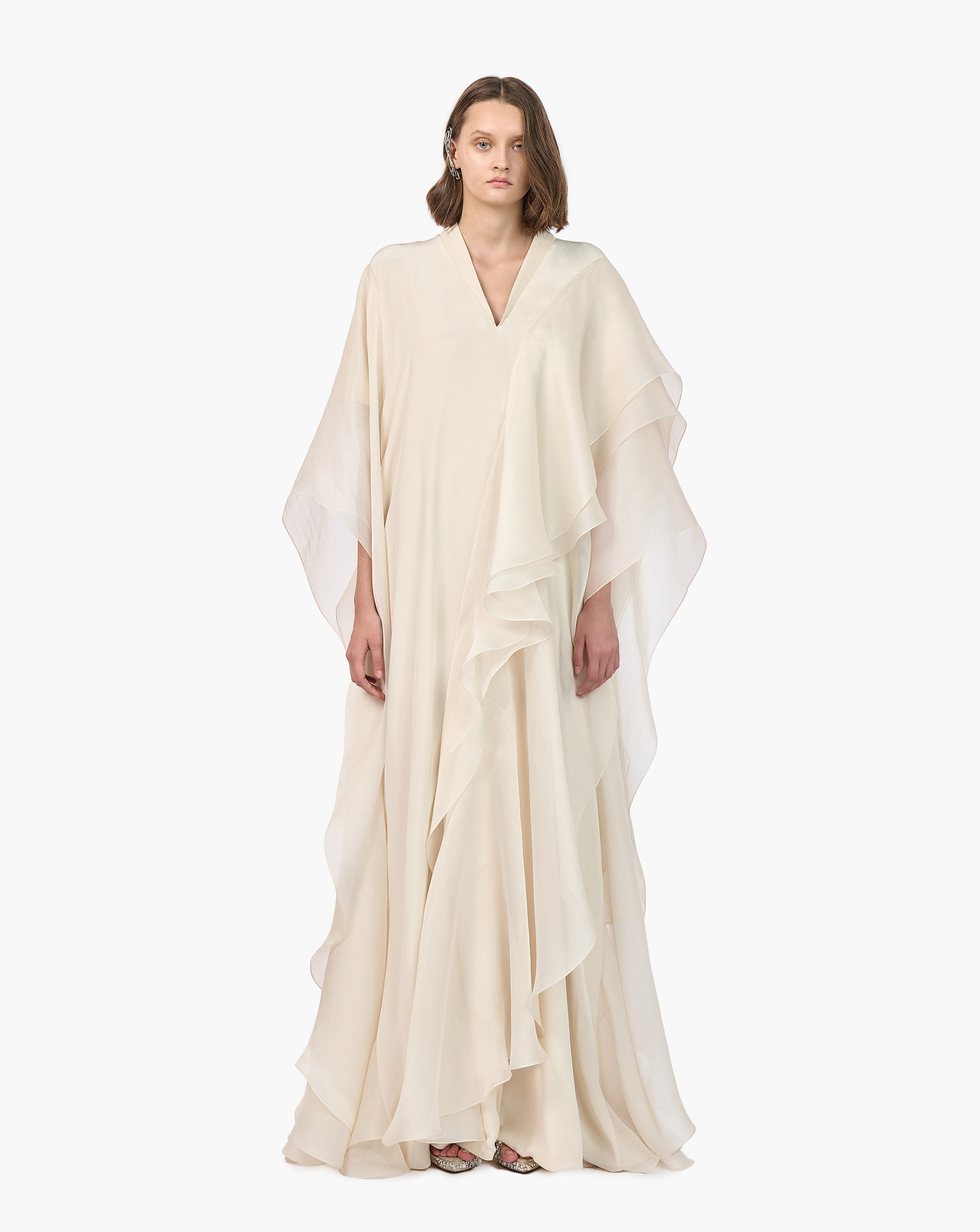 The Crepe Wave Kaftan Gown