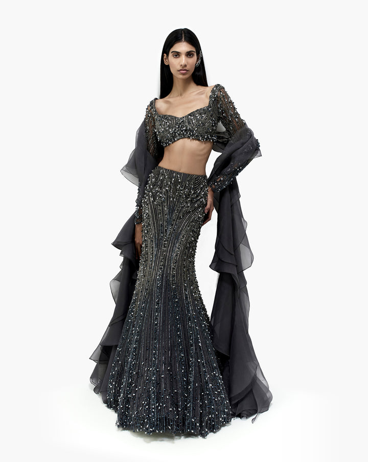 The Zephyr Cape Lehenga