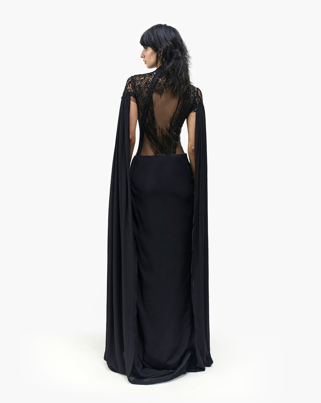 The Eclipse Realm Saree Gown