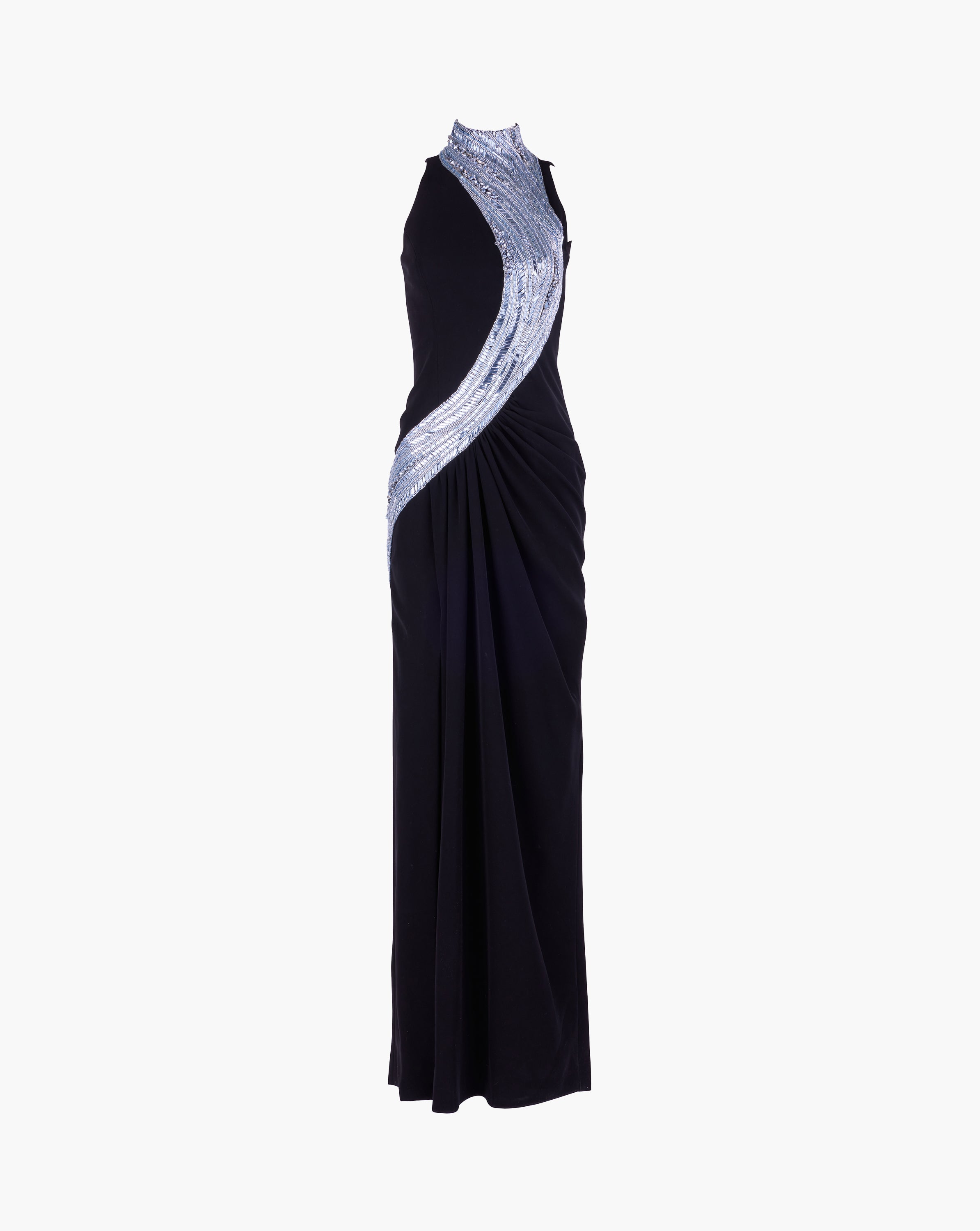 The Wave Embroidered Gown