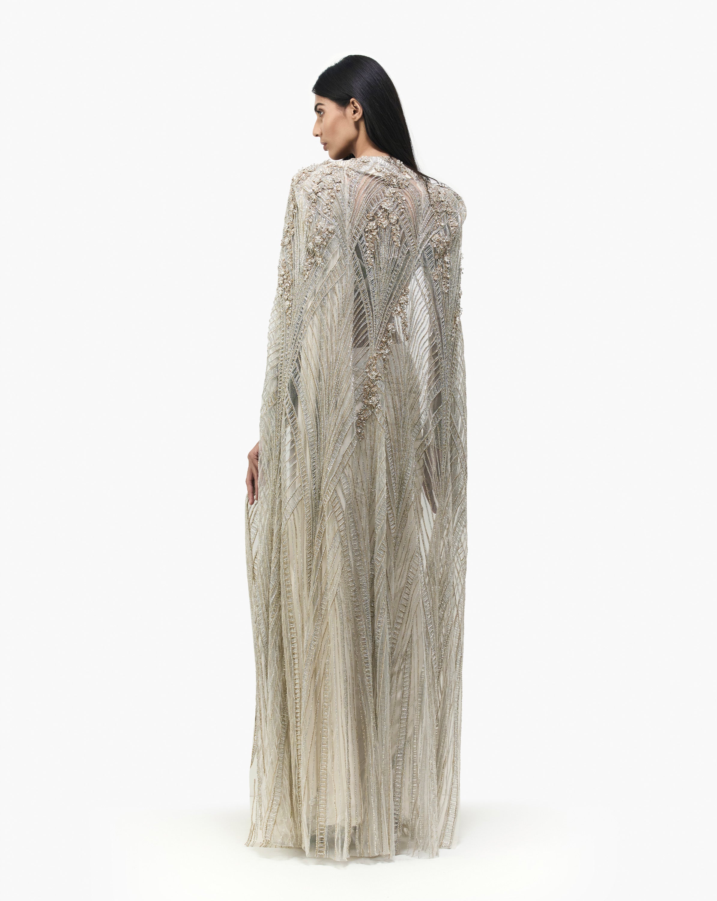 The Cosmic Crystal Saree
