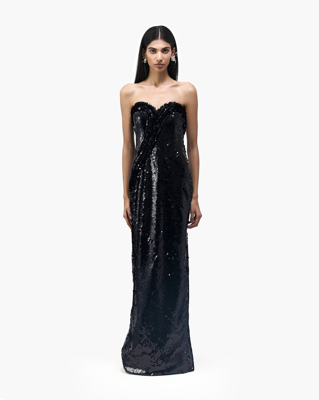 The Sequin Sculpted Column Gown