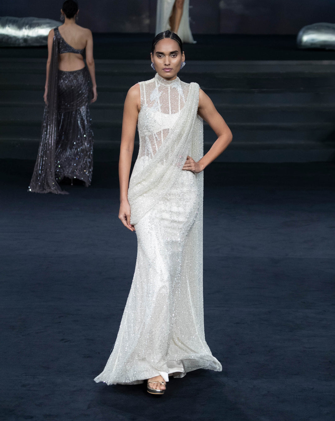 Cosmic Saree Gown