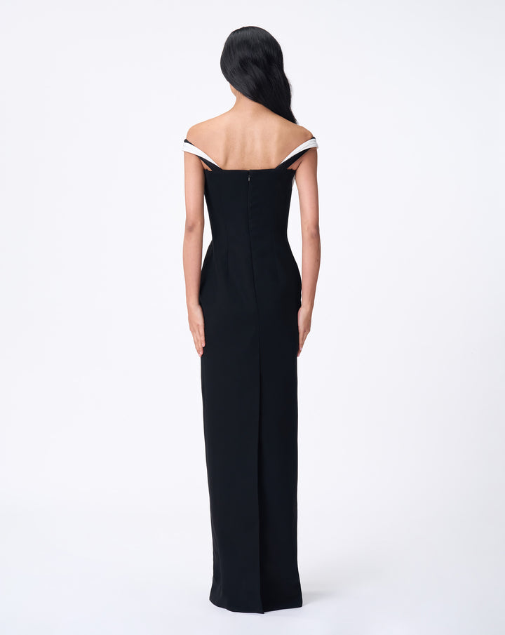 Orbital Interplay Column Gown
