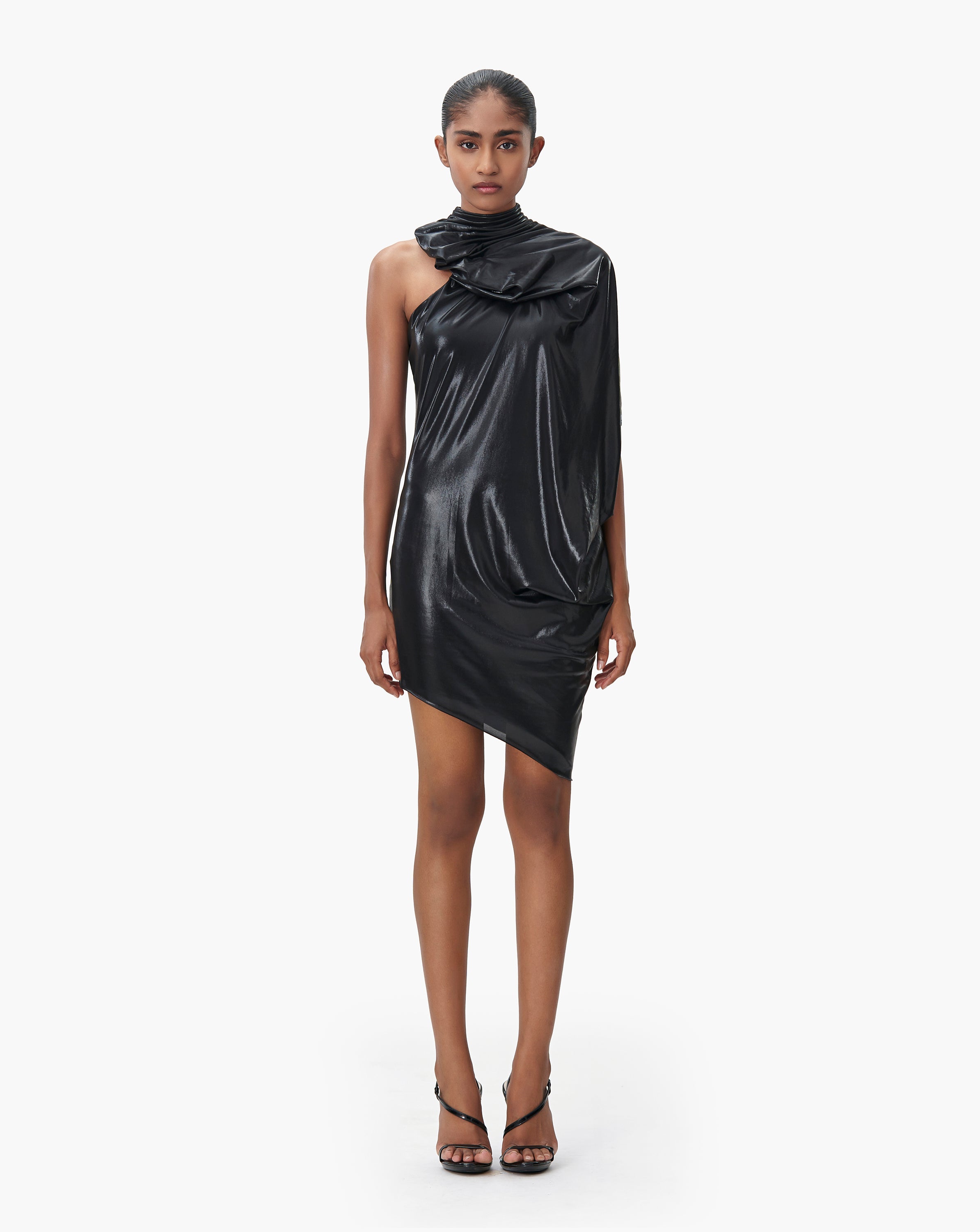 The Asymmetric Draped Dress