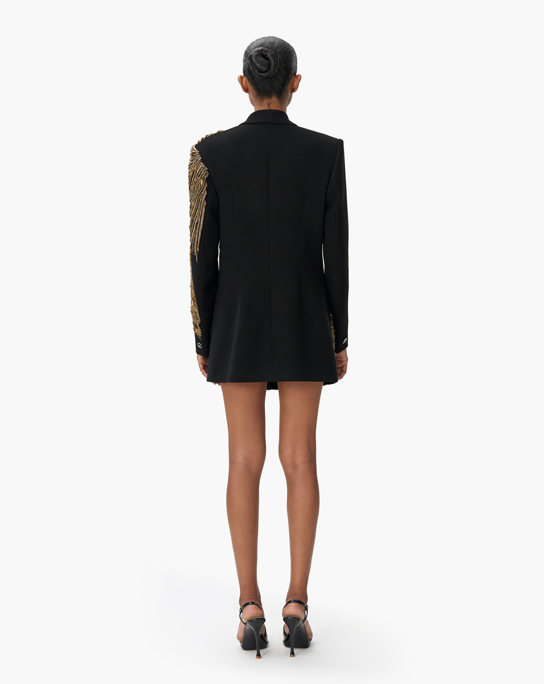 The Gilded Flight Tuxedo Dress