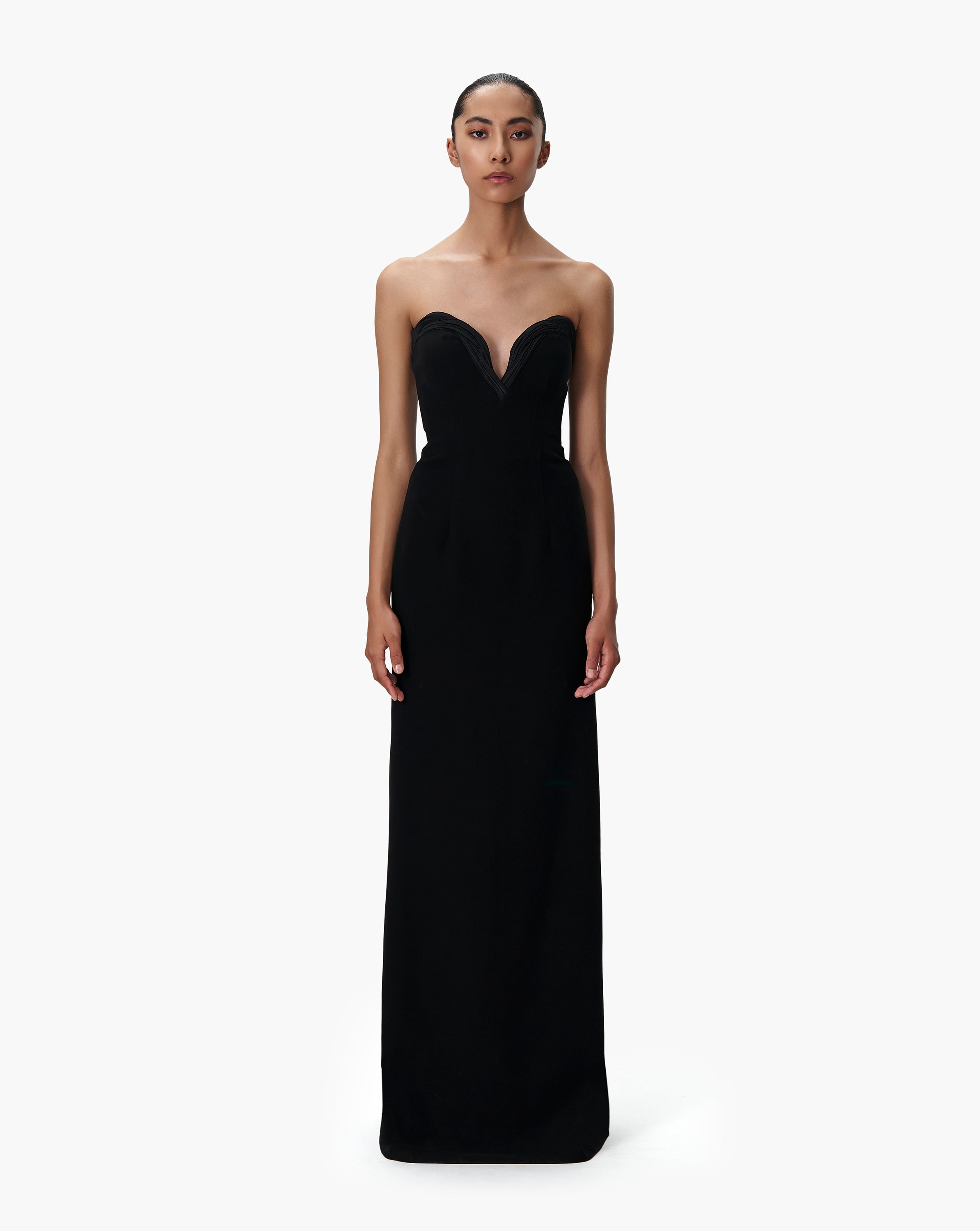 The Infinite Sculpted Shoulder Draped Gown – Gaurav Gupta Official