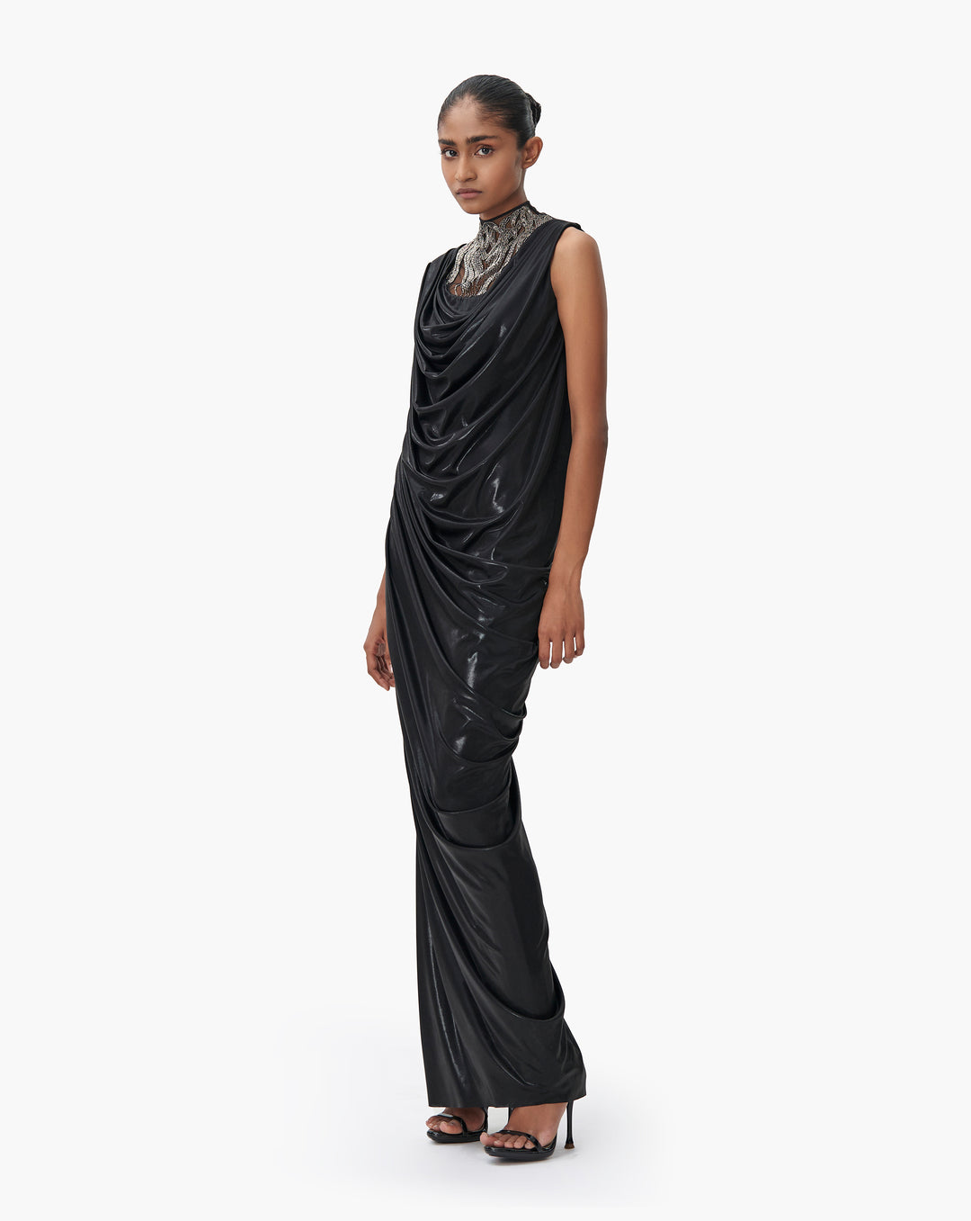The Meteoric Cowl Draped Gown