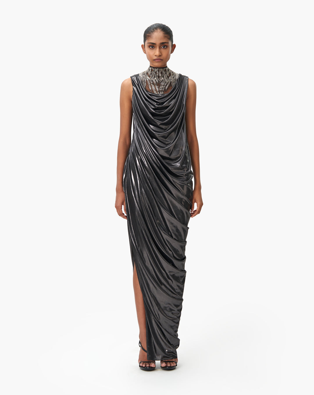 The Meteoric Cowl Draped Gown