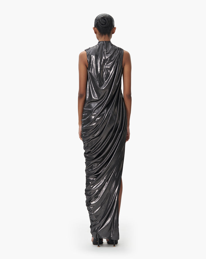 The Meteoric Cowl Draped Gown