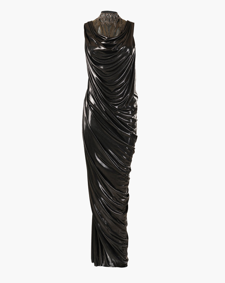 The Meteoric Cowl Draped Gown