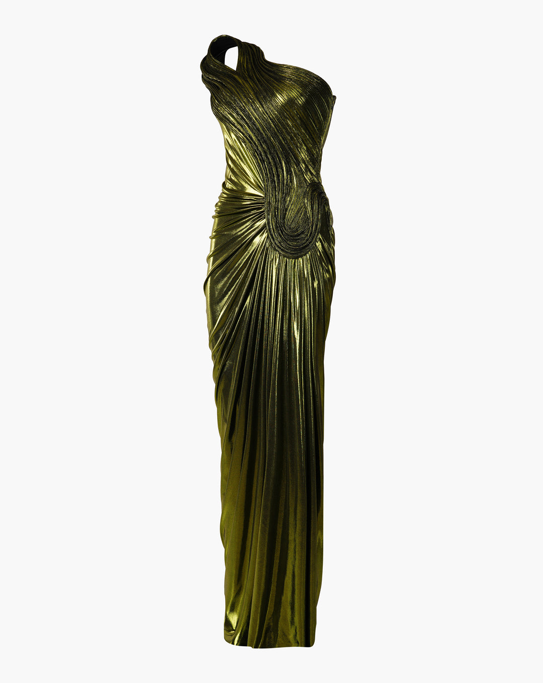 The Infinite Sculpted Shoulder Draped Gown