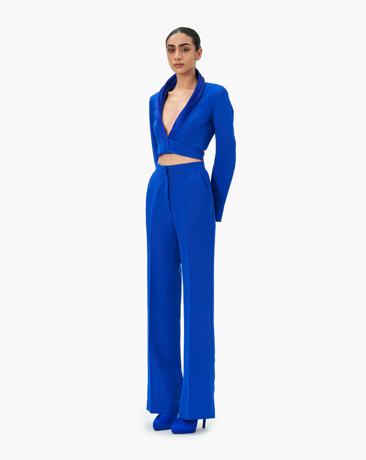 The Concentric Blue Cropped Tux