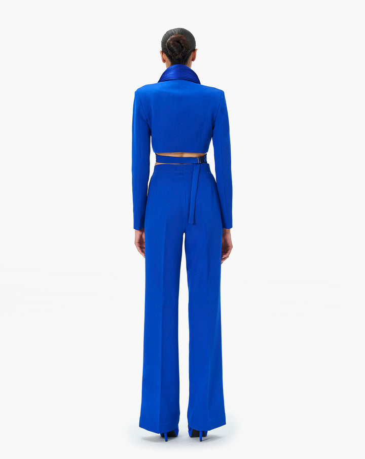The Concentric Blue Cropped Tux