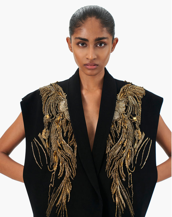 The Deconstructed Tuxedo Dress