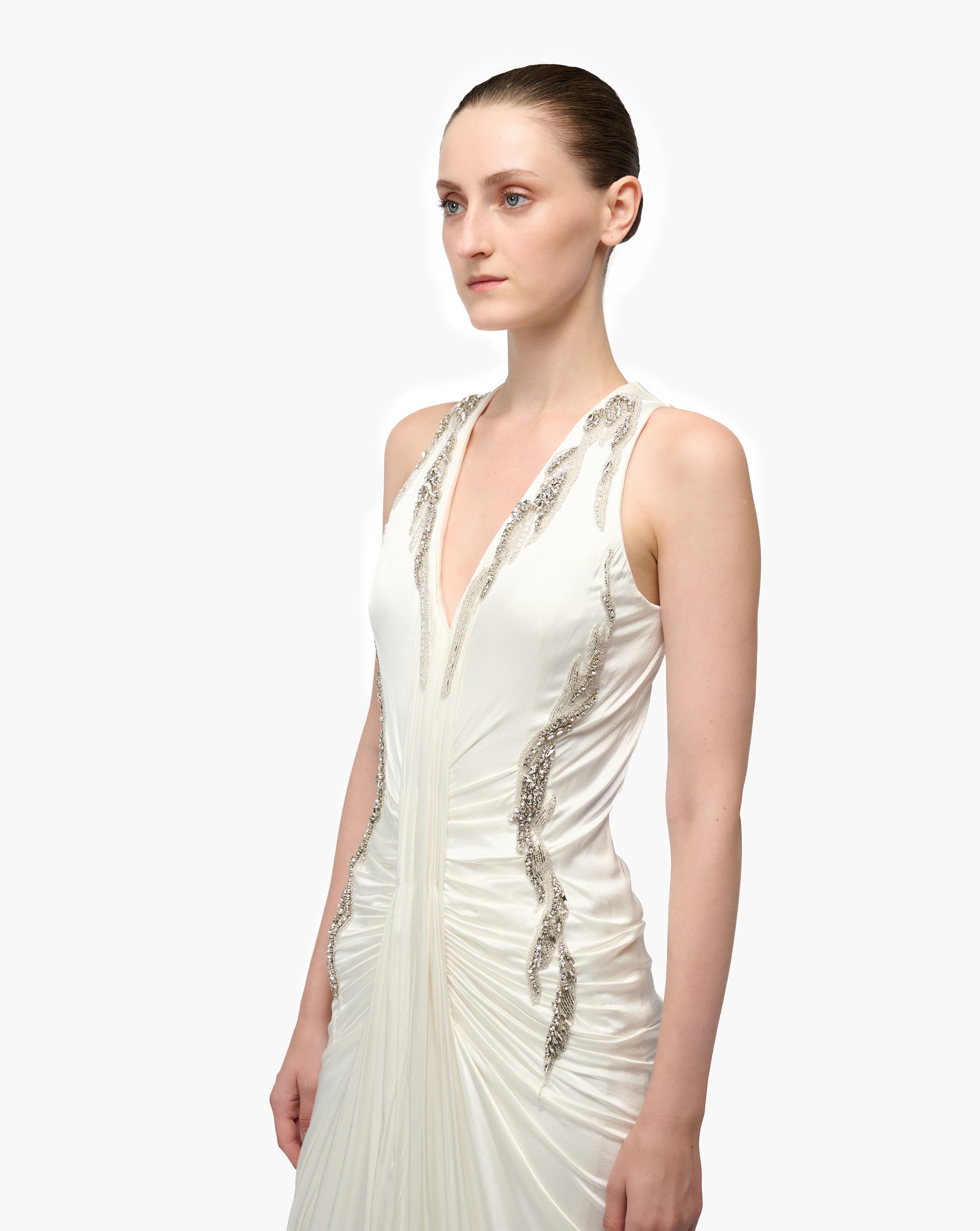 Shard Panel Drape Gown