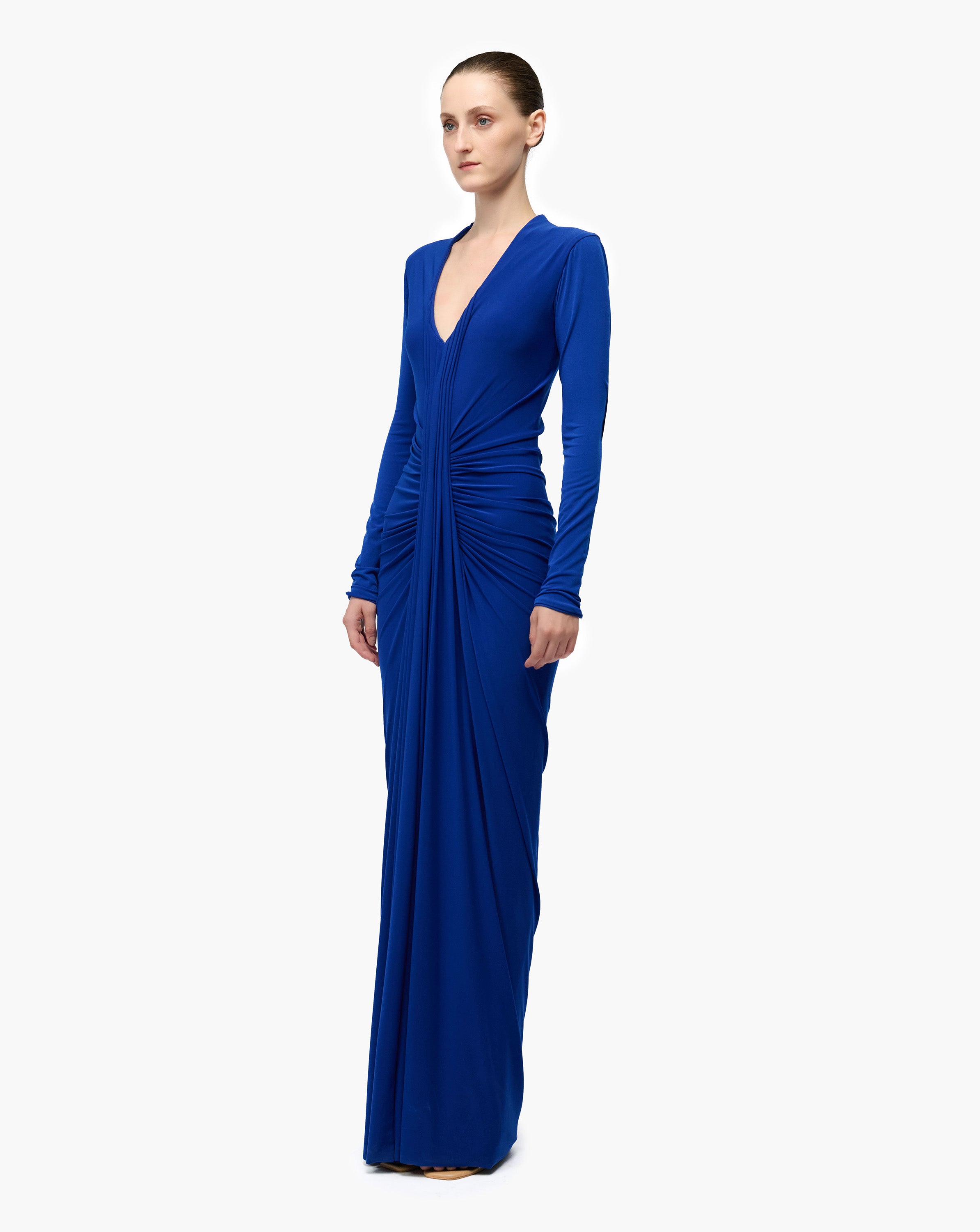 Ultramarine Drape Gown