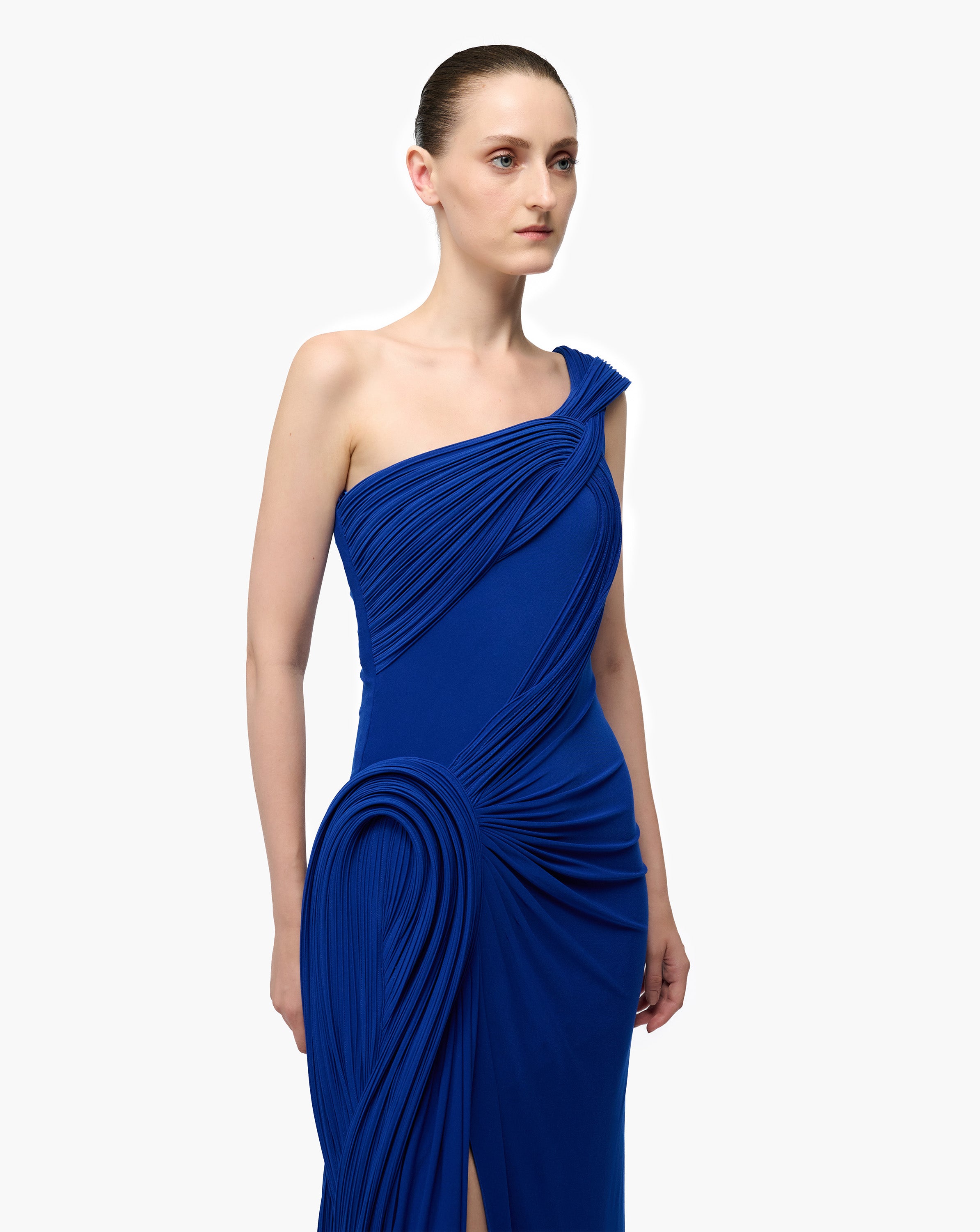 Nova One Shoulder Draped Gown