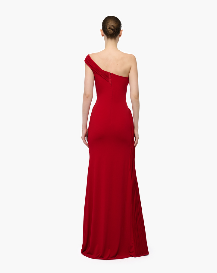 Nova One Shoulder Draped Gown