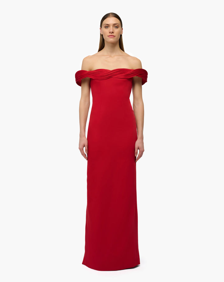 Orbital Sculpted Column Gown