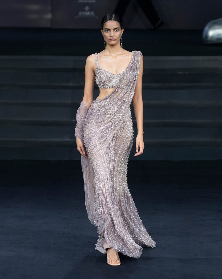 Anatomical Crystal Line Saree