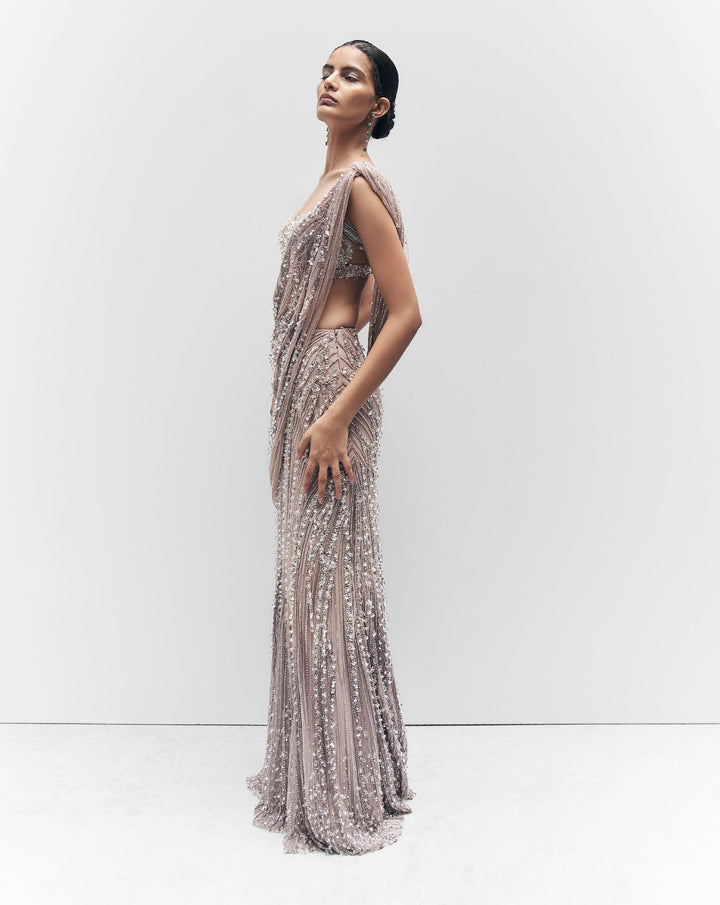 Anatomical Crystal Line Saree