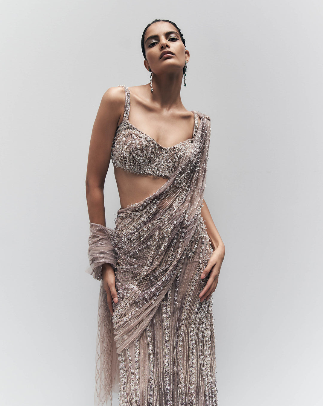 Anatomical Crystal Line Saree